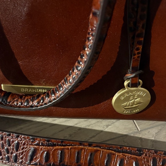 Brahmin Rich Brown Satchel/crossbody - Picture 2 of 14